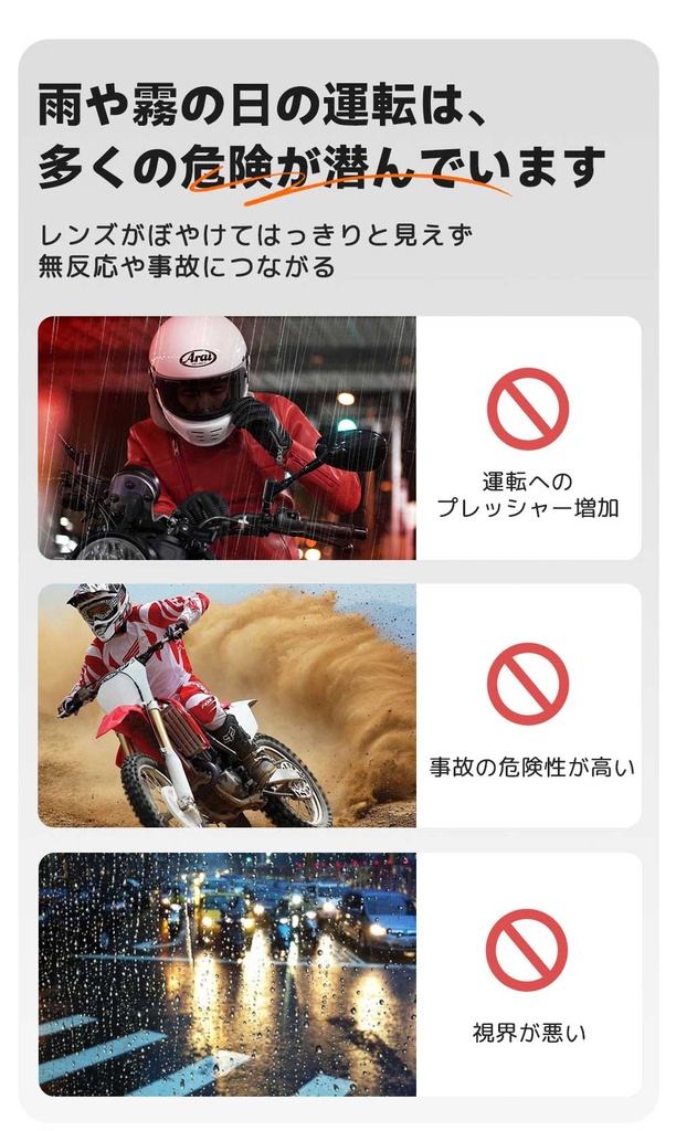 防曇・防雨シート