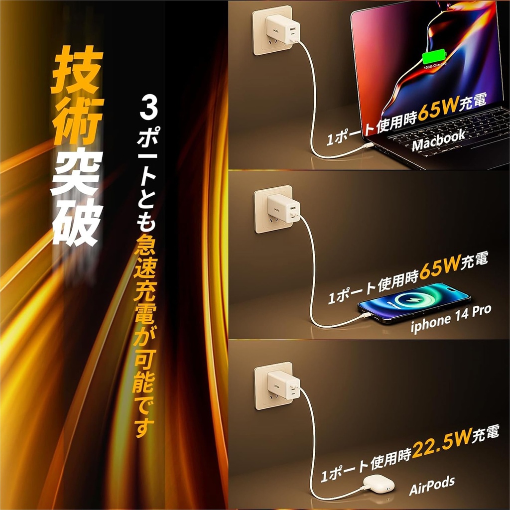 65W急速充電器