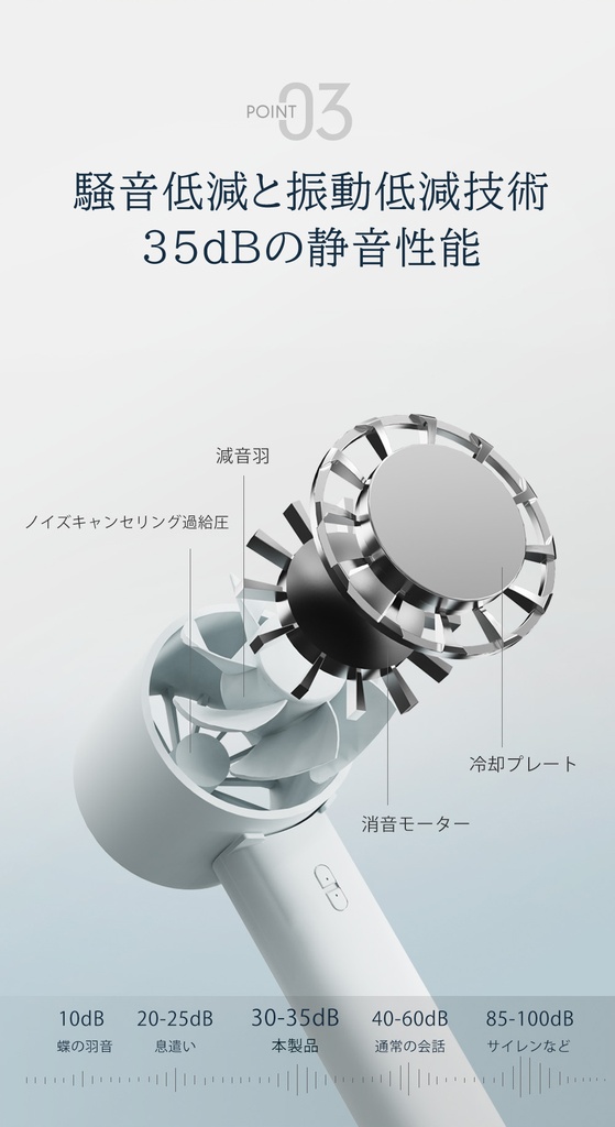  cicibella 冷却ハンディファン