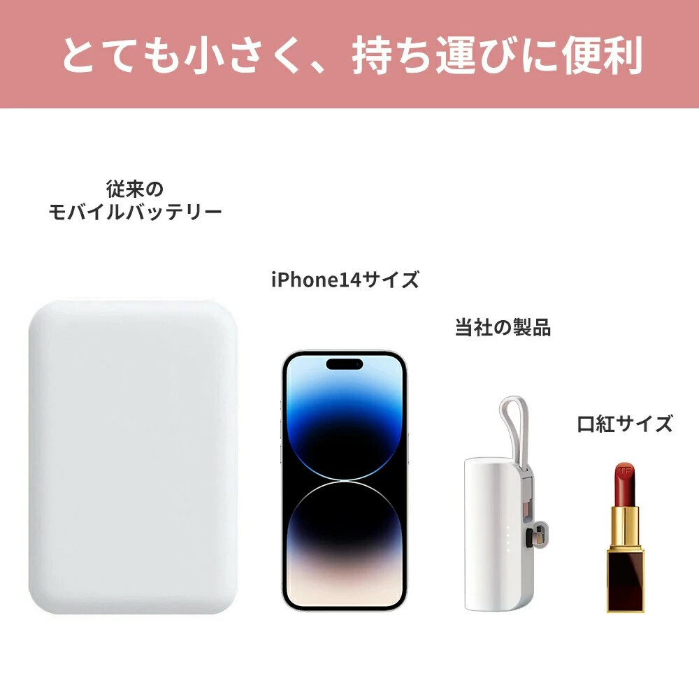 mini モバイルバッテリ（ko361）